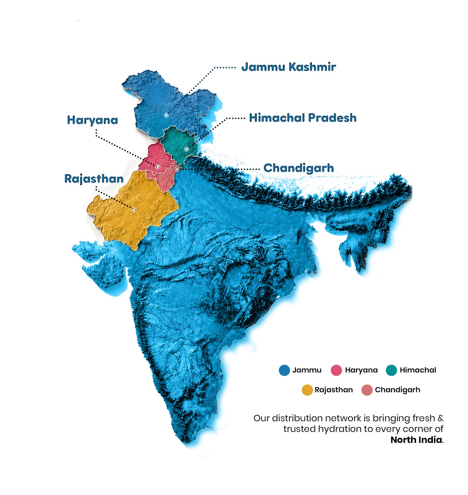 Northern India Map